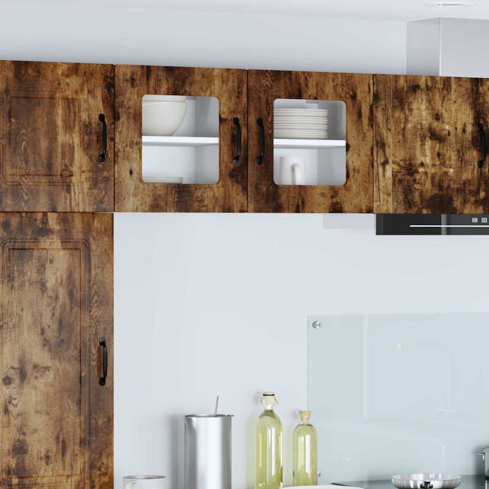 Produktbild för Diskmaskin panel Kalmar 2 pcs Rökt ek 40 x 31 x 40 cm