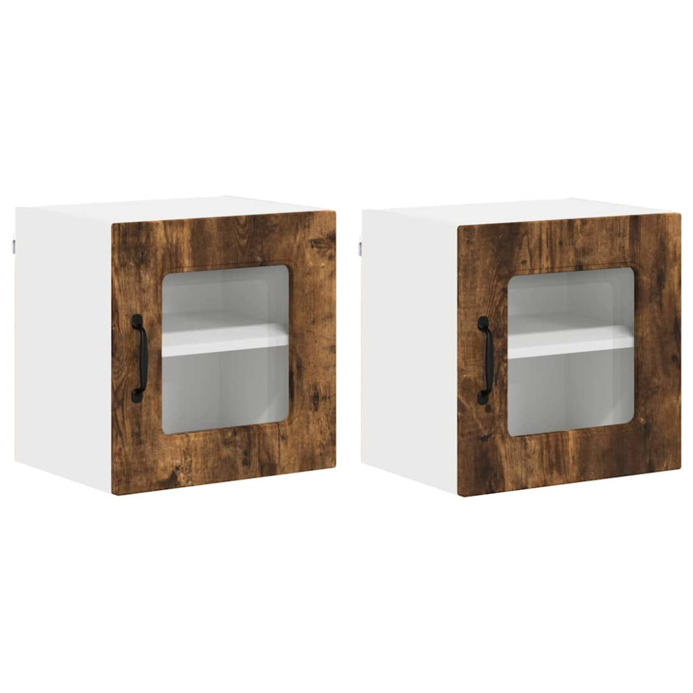 Produktbild för Diskmaskin panel Kalmar 2 pcs Rökt ek 40 x 31 x 40 cm