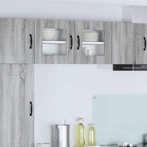 vidaXL Diskmaskin panel Kalmar Grå Sonoma 40 x 31 x 40 cm