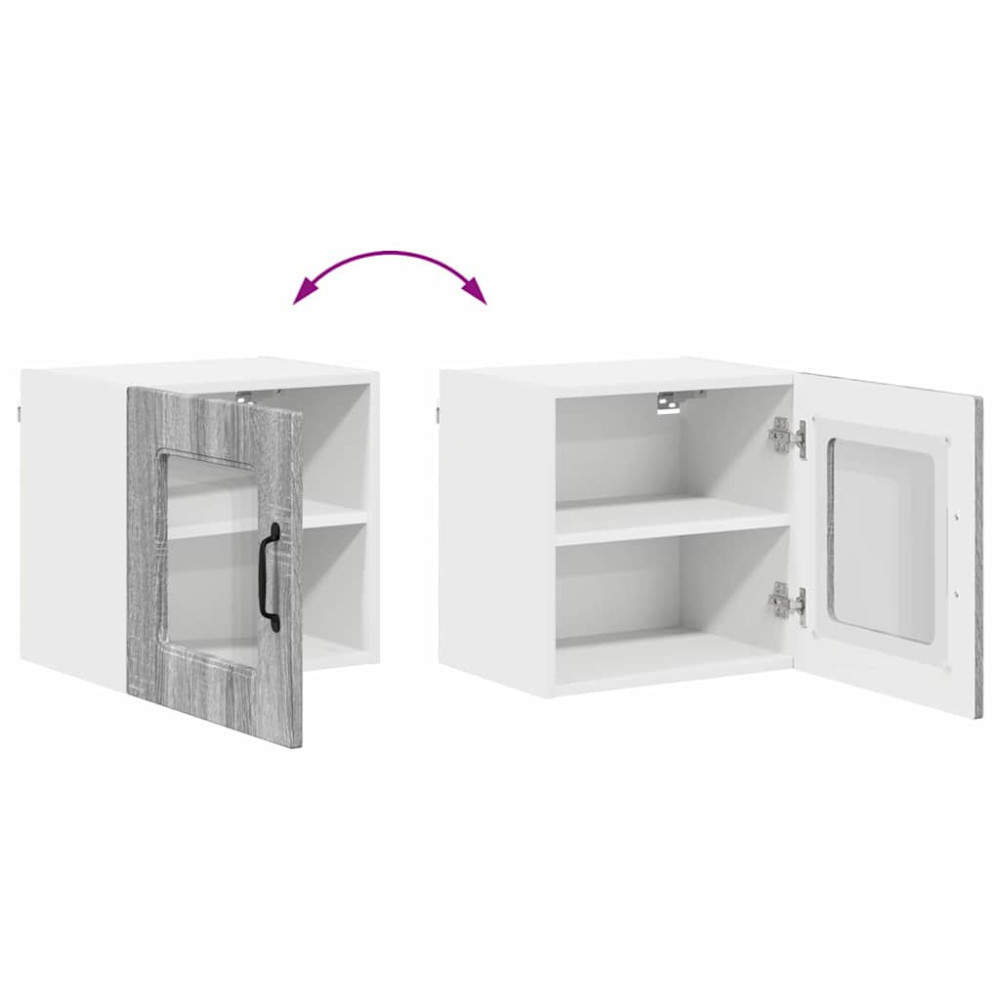 Produktbild för Diskmaskin panel Kalmar Grå Sonoma 40 x 31 x 40 cm
