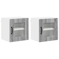 Produktbild för Diskmaskin panel Kalmar 2 pcs Grå Sonoma 40 x 31 x 40 cm