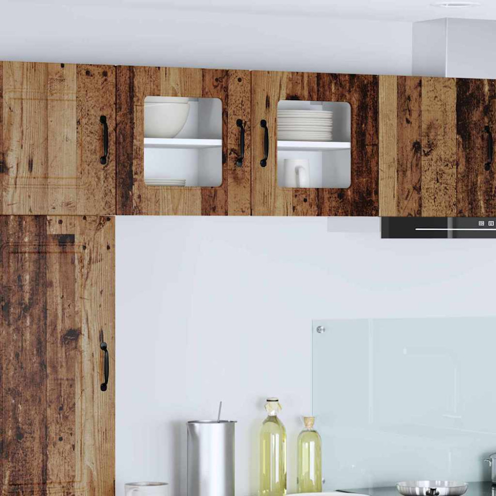 Produktbild för Diskmaskin panel Kalmar Gammalt trä 40 x 31 x 40 cm