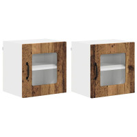 Produktbild för Diskmaskin panel Kalmar 2 pcs Gammalt trä 40 x 31 x 40 cm