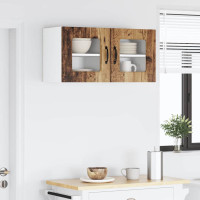 Produktbild för Diskmaskin panel Kalmar 2 pcs Gammalt trä 40 x 31 x 40 cm
