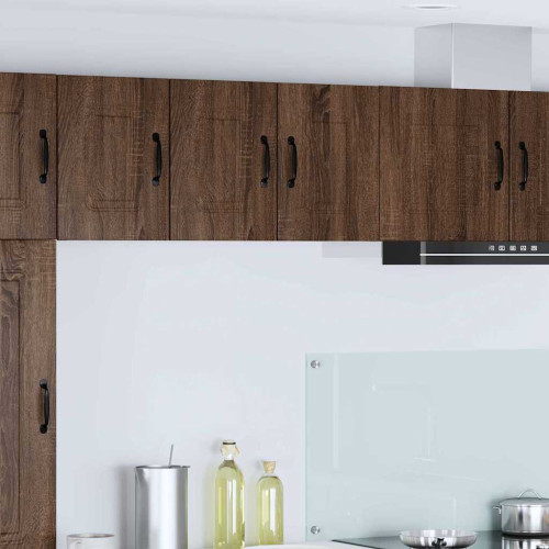 vidaXL Diskmaskin panel Kalmar 2 pcs Brun Ek 30 x 31 x 40 cm