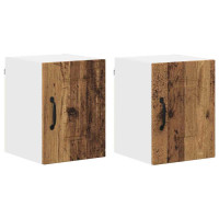 Produktbild för Diskmaskin panel Kalmar 2 pcs Gammalt trä 30 x 31 x 40 cm