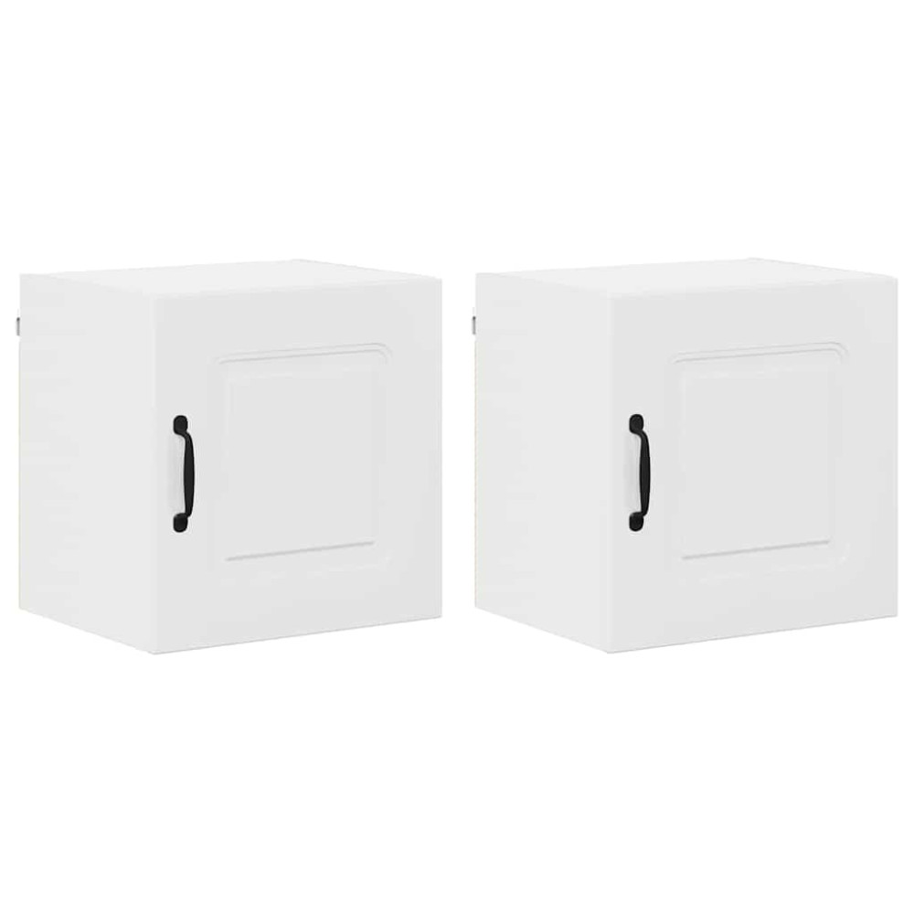 Produktbild för Diskmaskin panel Kalmar 2 pcs Högblanka vita 40 x 31 x 40 cm
