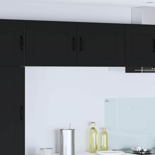 vidaXL Diskmaskin panel Kalmar Svart 50 x 31 x 40 cm Konstruerat trä