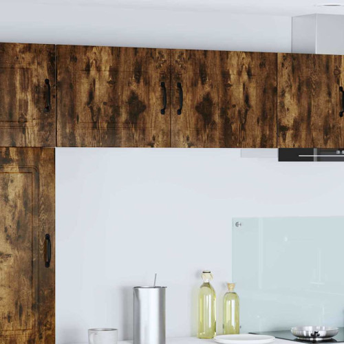 vidaXL Diskmaskin panel Kalmar Rökt ek 50 x 31 x 40 cm Konstruerat trä