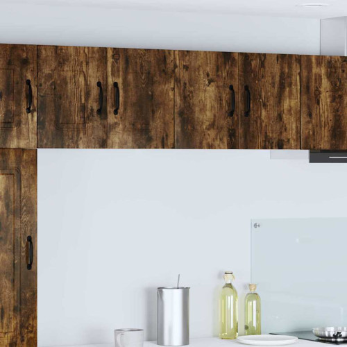 vidaXL Diskmaskin panel Kalmar 2 pcs Rökt ek 60 x 31 x 40 cm