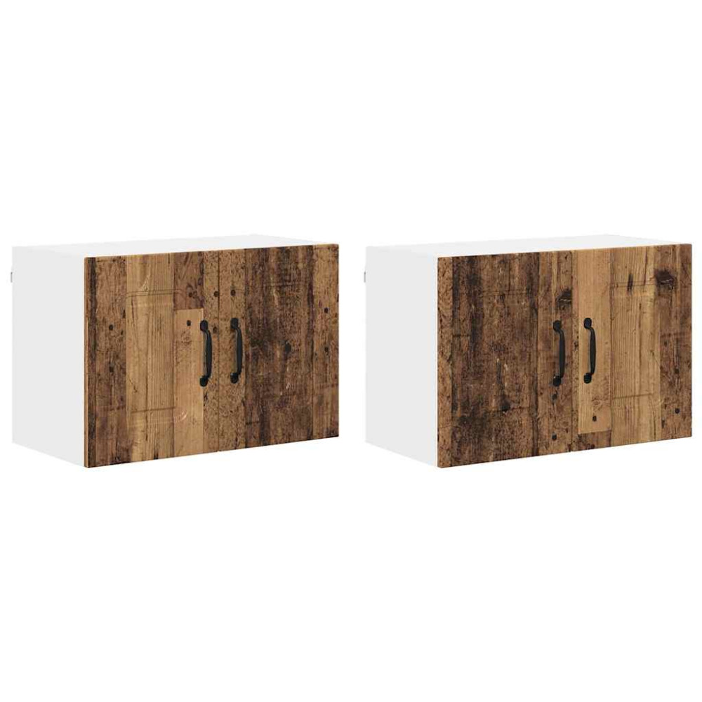 Produktbild för Diskmaskin panel Kalmar 2 pcs Gammalt trä 60 x 31 x 40 cm