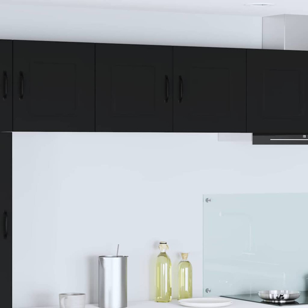 Produktbild för Diskmaskin panel Kalmar Svart 80 x 31 x 40 cm Konstruerat trä