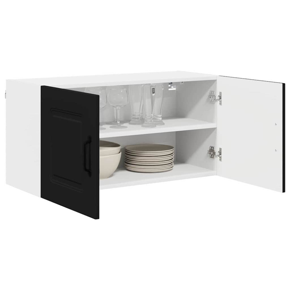 Produktbild för Diskmaskin panel Kalmar Svart 80 x 31 x 40 cm Konstruerat trä