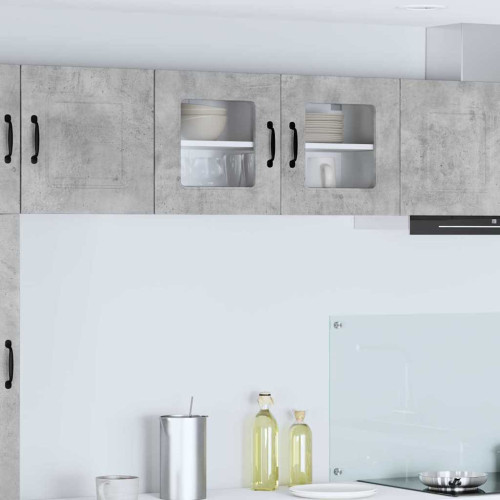 vidaXL Diskmaskin panel Kalmar Betonggrå 80 x 31 x 40 cm