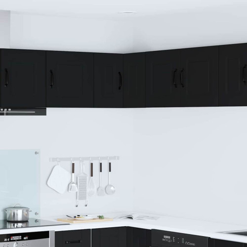 vidaXL Diskmaskin panel Kalmar Svart 57 x 57 x 40 cm Konstruerat trä