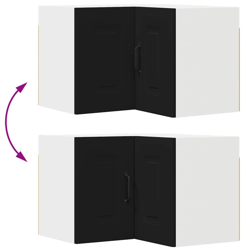 Produktbild för Diskmaskin panel Kalmar Svart 57 x 57 x 40 cm Konstruerat trä