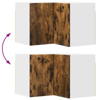 Produktbild för Diskmaskin panel Kalmar Rökt ek 57 x 57 x 40 cm Konstruerat trä