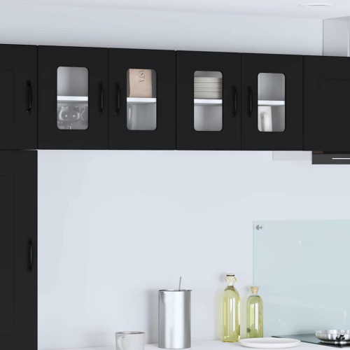 vidaXL Diskmaskin panel Kalmar 2 pcs Svart 60 x 31 x 40 cm