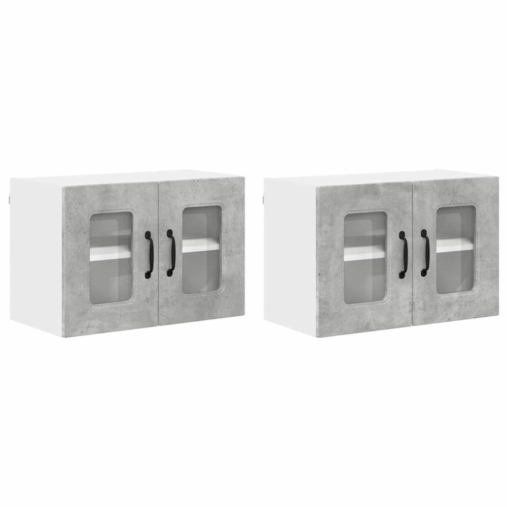 Produktbild för Diskmaskin panel Kalmar 2 pcs Betonggrå 60 x 31 x 40 cm