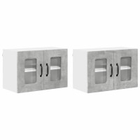 Produktbild för Diskmaskin panel Kalmar 2 pcs Betonggrå 60 x 31 x 40 cm