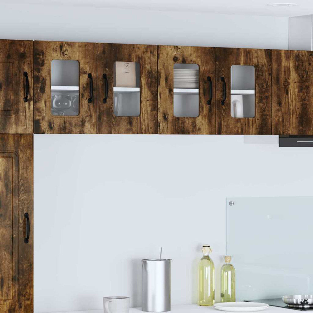 Produktbild för Diskmaskin panel Kalmar 2 pcs Rökt ek 60 x 31 x 40 cm