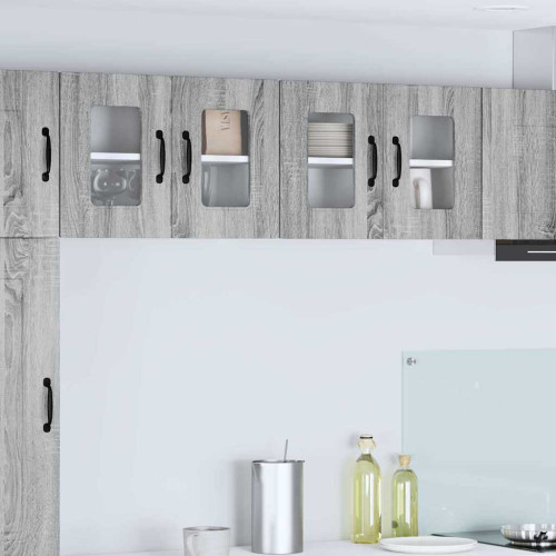 vidaXL Diskmaskin panel Kalmar Grå Sonoma 60 x 31 x 40 cm