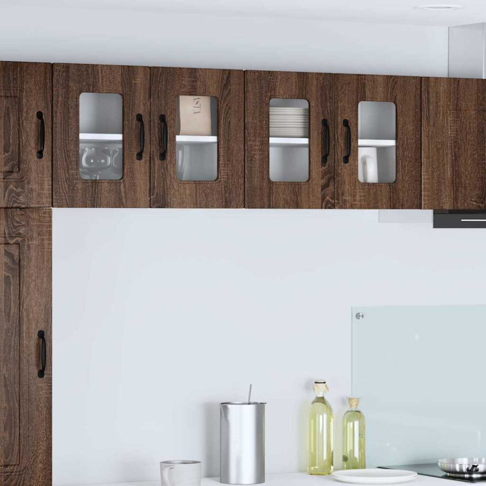 Produktbild för Diskmaskin panel Kalmar Brun Ek 60 x 31 x 40 cm Konstruerat trä