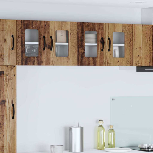 vidaXL Diskmaskin panel Kalmar Gammalt trä 60 x 31 x 40 cm