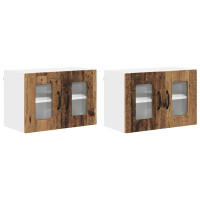 Produktbild för Diskmaskin panel Kalmar 2 pcs Gammalt trä 60 x 31 x 40 cm
