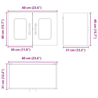 Produktbild för Diskmaskin panel Kalmar Artisan Ek 60 x 31 x 40 cm