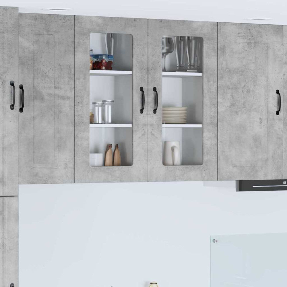 Produktbild för Diskmaskin panel Kalmar 2 pcs Betonggrå 40 x 31 x 80 cm