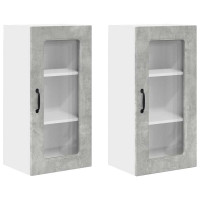 Produktbild för Diskmaskin panel Kalmar 2 pcs Betonggrå 40 x 31 x 80 cm