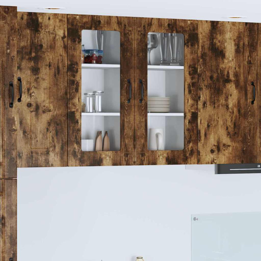 Produktbild för Diskmaskin panel Kalmar 2 pcs Rökt ek 40 x 31 x 80 cm