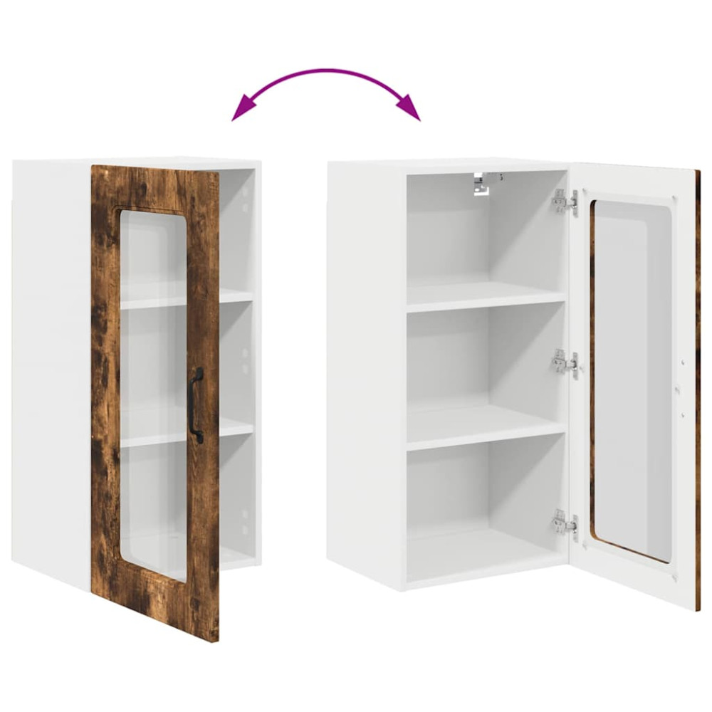 Produktbild för Diskmaskin panel Kalmar 2 pcs Rökt ek 40 x 31 x 80 cm