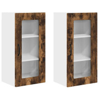 Produktbild för Diskmaskin panel Kalmar 2 pcs Rökt ek 40 x 31 x 80 cm