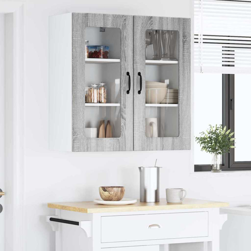 Produktbild för Diskmaskin panel Kalmar 2 pcs Grå Sonoma 40 x 31 x 80 cm