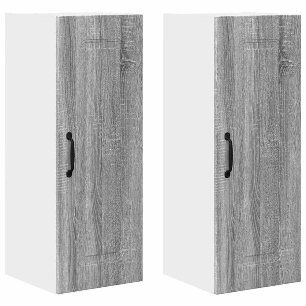 Produktbild för Diskmaskin panel Kalmar 2 pcs Grå Sonoma 30 x 31 x 80 cm