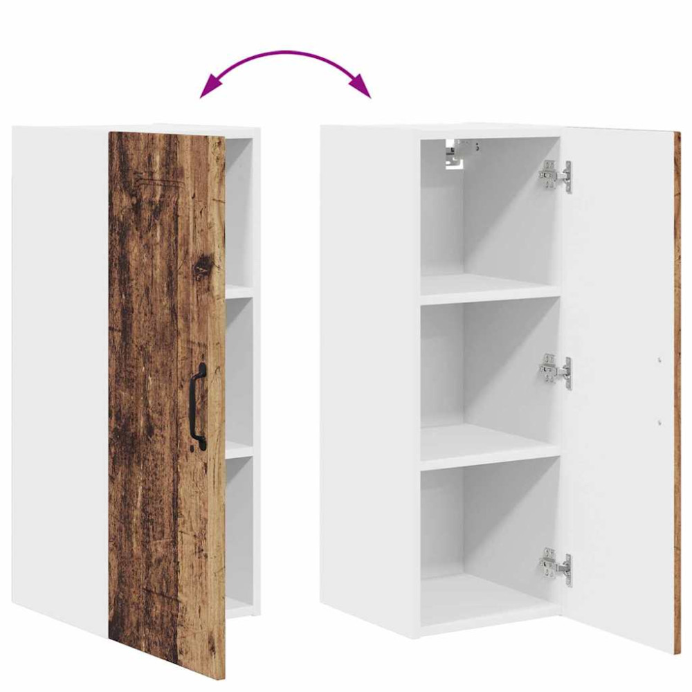 Produktbild för Diskmaskin panel Kalmar 2 pcs Gammalt trä 30 x 31 x 80 cm
