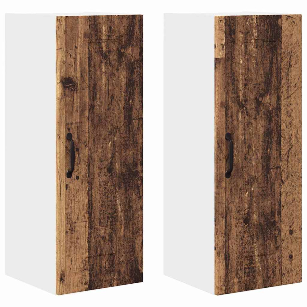 Produktbild för Diskmaskin panel Kalmar 2 pcs Gammalt trä 30 x 31 x 80 cm