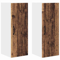 Produktbild för Diskmaskin panel Kalmar 2 pcs Gammalt trä 30 x 31 x 80 cm
