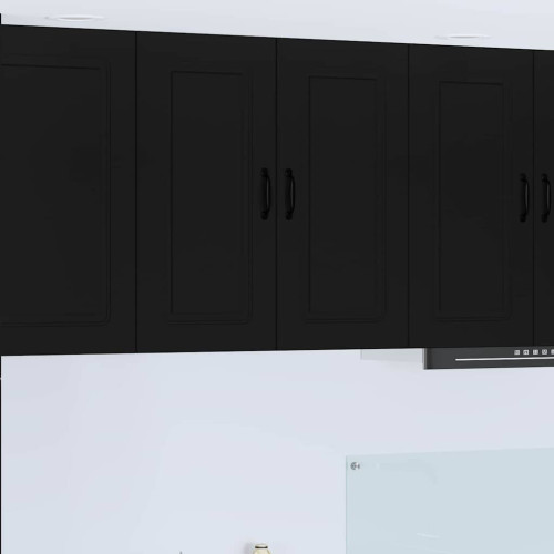 vidaXL Diskmaskin panel Kalmar Svart 80 x 31 x 80 cm Konstruerat trä