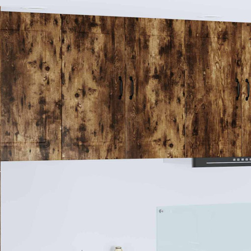 vidaXL Diskmaskin panel Kalmar Rökt ek 80 x 31 x 80 cm Konstruerat trä