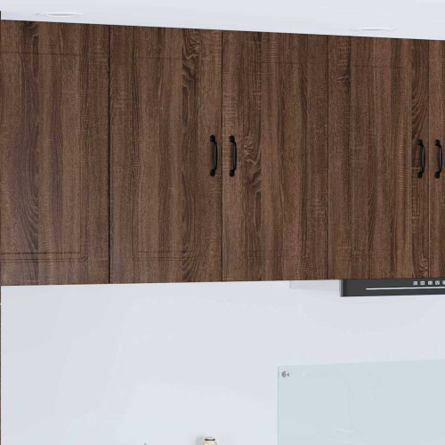 vidaXL Diskmaskin panel Kalmar Brun Ek 80 x 31 x 80 cm Konstruerat trä