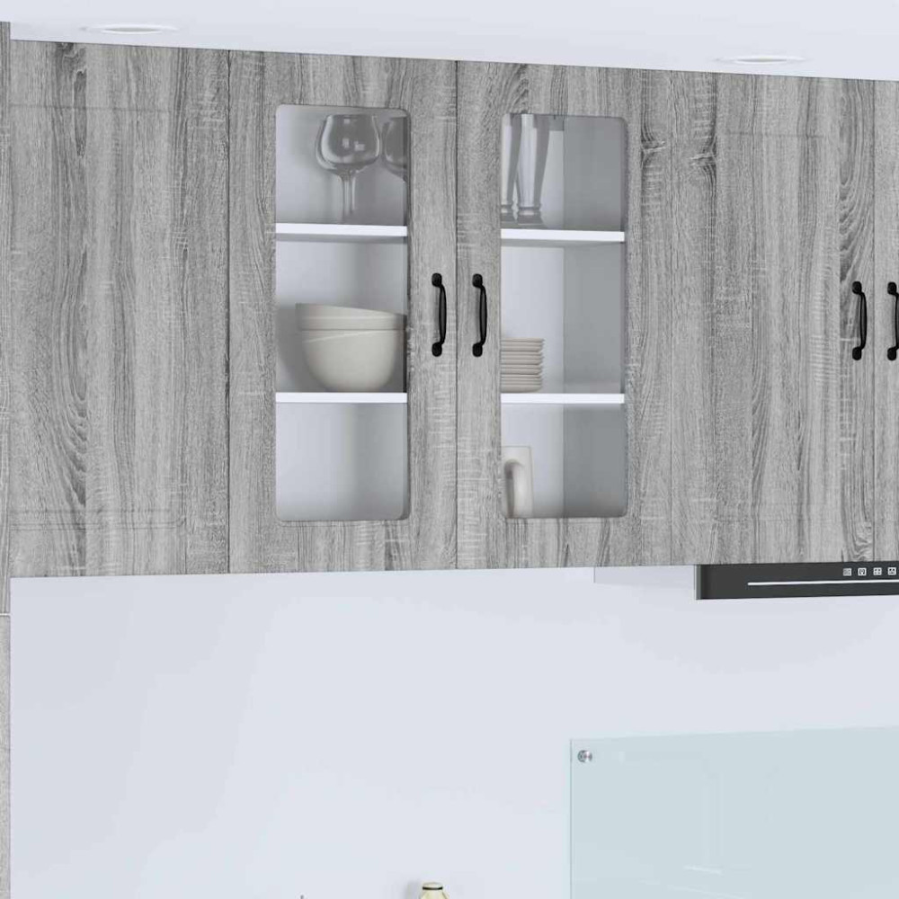 Produktbild för Diskmaskin panel Kalmar Grå Sonoma 80 x 31 x 80 cm