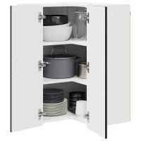 Produktbild för Diskmaskin panel Kalmar Svart 57 x 57 x 80 cm Konstruerat trä