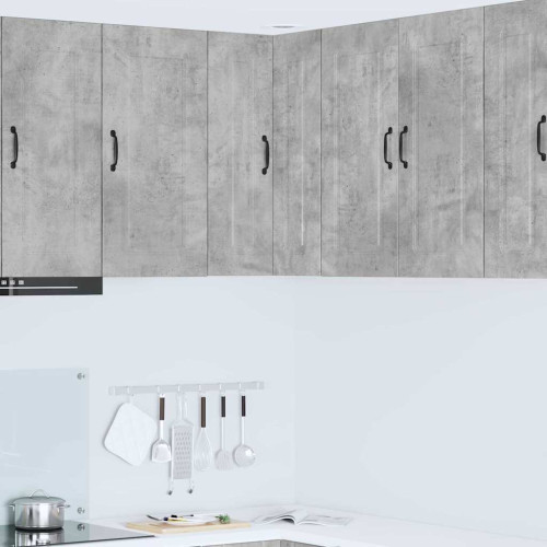vidaXL Diskmaskin panel Kalmar Betonggrå 57 x 57 x 80 cm