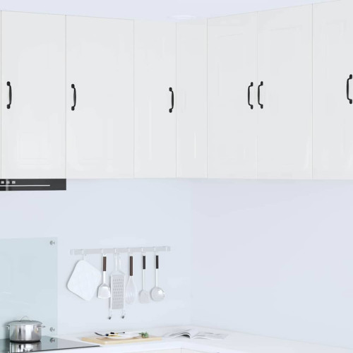 vidaXL Diskmaskin panel Kalmar Högblanka vita 57 x 57 x 80 cm