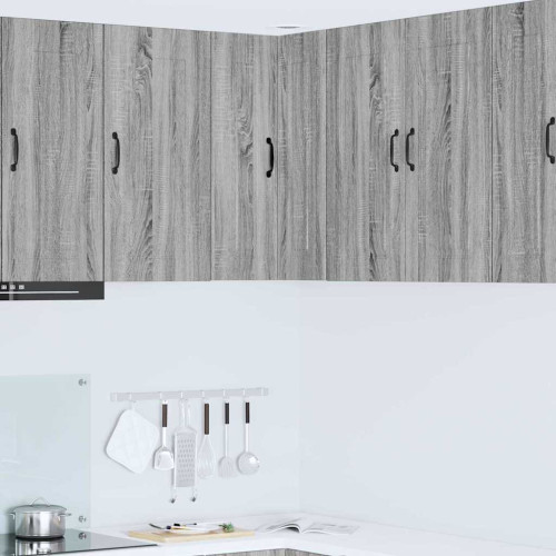 vidaXL Diskmaskin panel Kalmar Grå Sonoma 57 x 57 x 80 cm