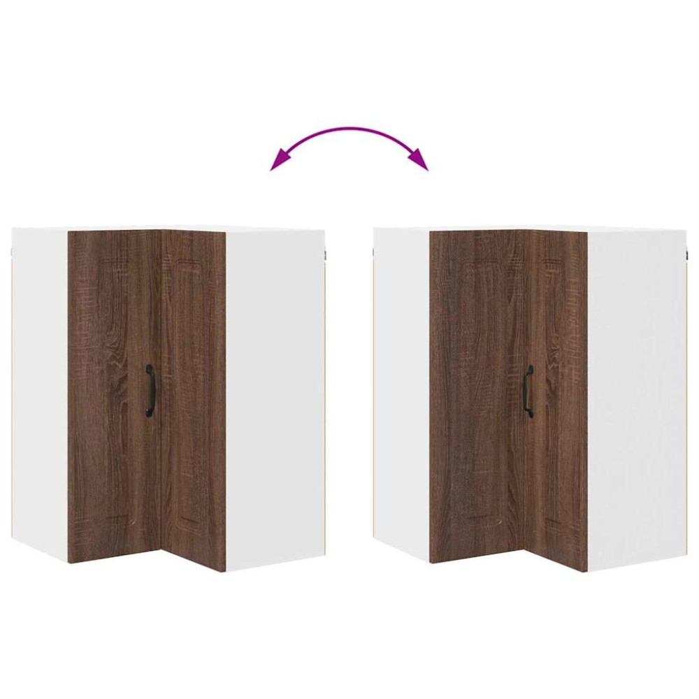Produktbild för Diskmaskin panel Kalmar Brun Ek 57 x 57 x 80 cm Konstruerat trä