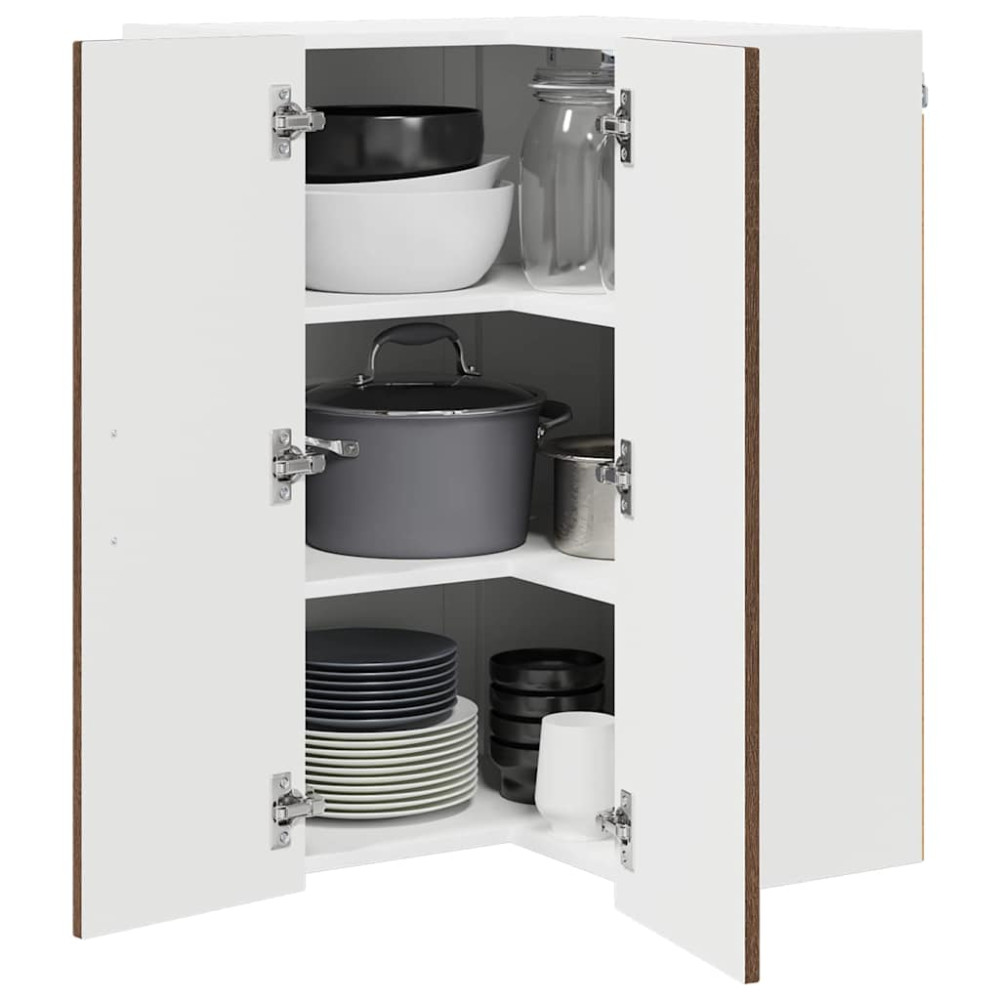 Produktbild för Diskmaskin panel Kalmar Brun Ek 57 x 57 x 80 cm Konstruerat trä